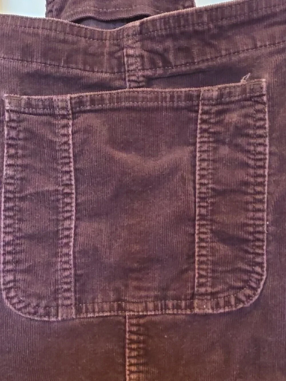 18W, Women's Brown Overall Jeans - Classic Bib Overalls - Picture 2 of 6